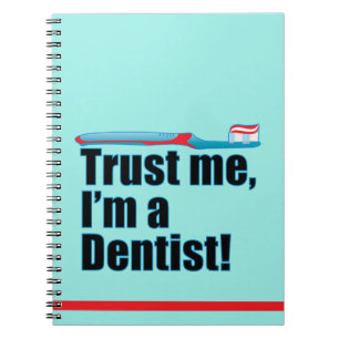 Cuaderno Chiste Dentista Gracioso Azul