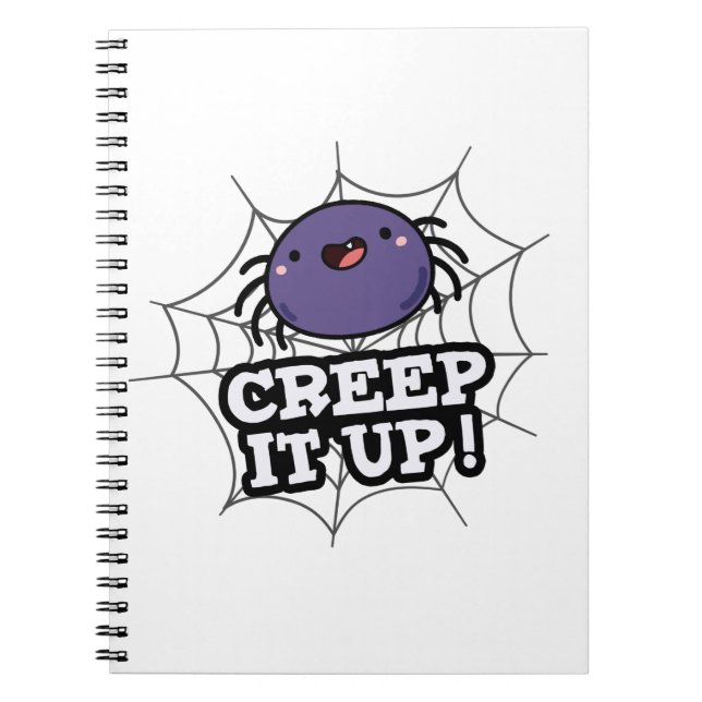 Cuaderno Chiste divertido de araña 'Creep It Up'  (Frente)