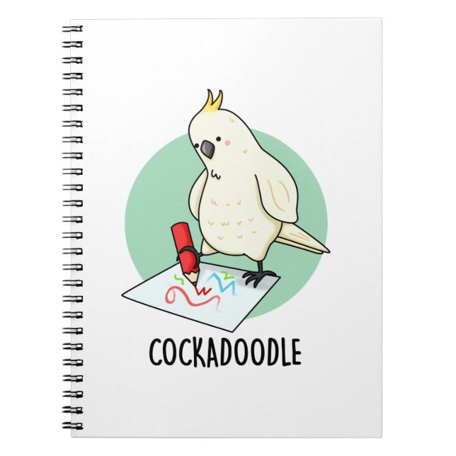 Cuaderno Chiste divertido de cacatúa Cacareo  (Frente)