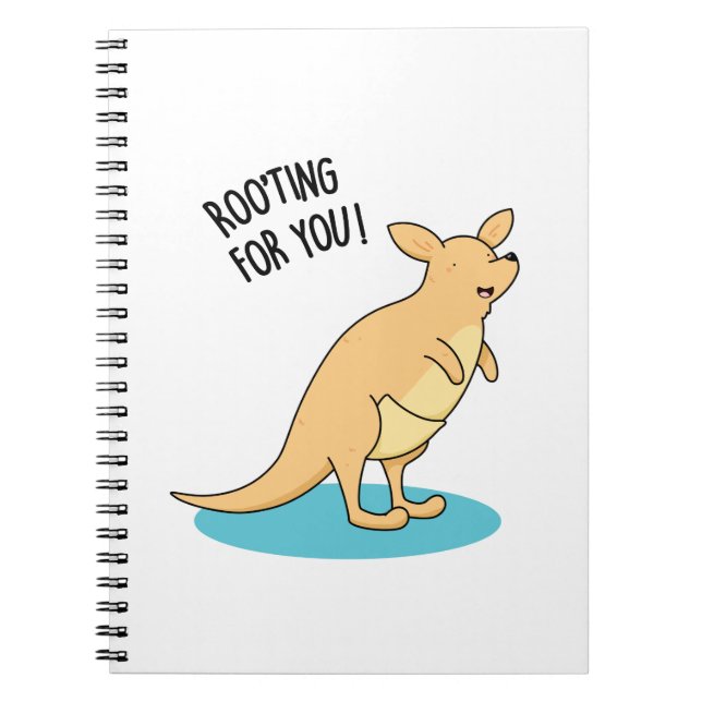Cuaderno Chiste divertido de canguro 'Roo-Ting For You'  (Frente)