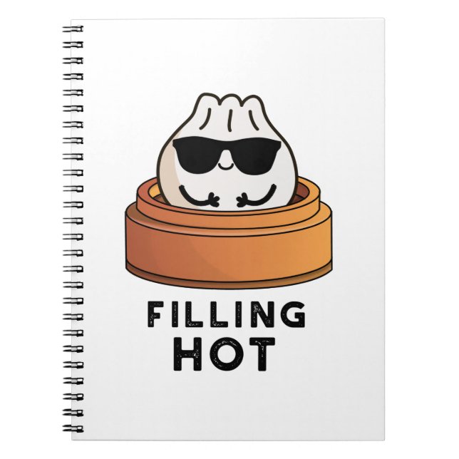 Cuaderno Chiste Divertido de Dumpling Caliente  (Frente)