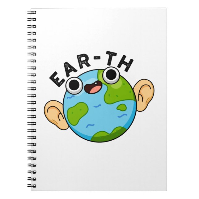 Cuaderno Chiste divertido de la Tierra con oreja  (Frente)