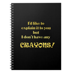 Cuaderno Chiste divertido explicado con crayones