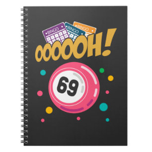 Cuaderno Chiste Funny Bingo Player 69