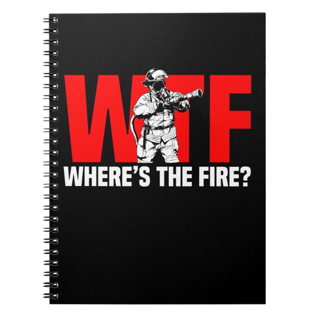 Cuaderno Chiste humorístico de bomberos divertidos (Frente)
