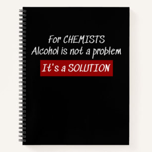 Cuaderno Chiste Químico de Solución Alcohólica Química Quím