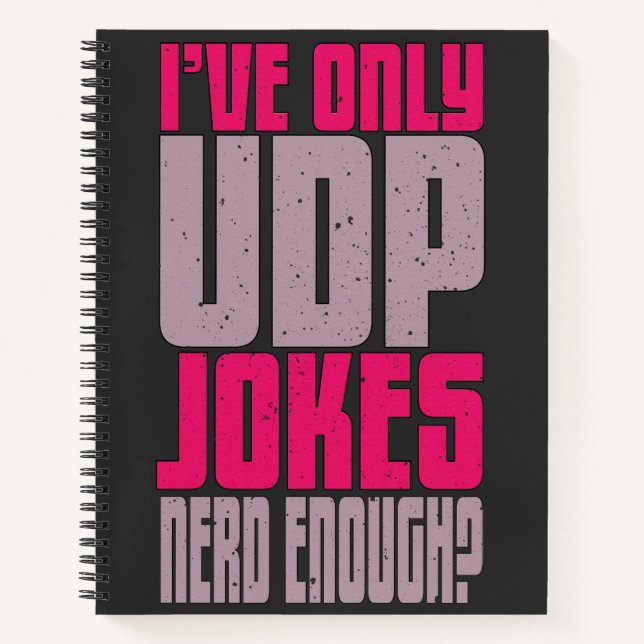 Cuaderno Chiste udp del programador de informática (Anverso)