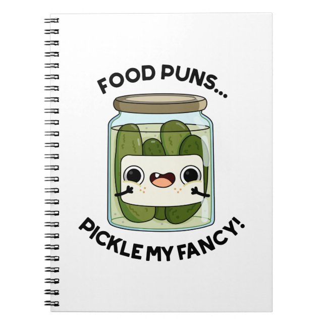 Cuaderno Chistes de comida encurtidos mi fantasía divertido (Frente)