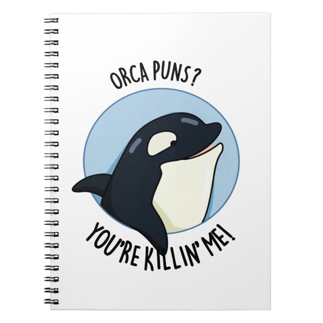 Cuaderno Chistes de orcas que te están matando, divertido c (Frente)