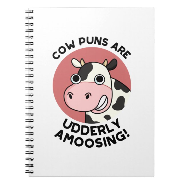 Cuaderno Chistes de Vaca Totalmente Divertidos Pun Animales (Frente)