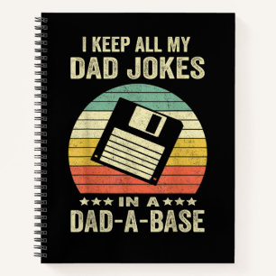 Cuaderno Chistes divertidos de papá en dad-a-Base para homb
