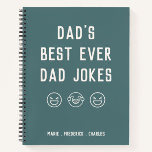 Cuaderno Chistes mínimos del Día del Padre Azul Personaliza