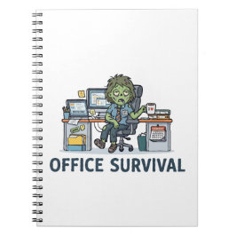 Cuaderno Chistoso Zombie de Oficina "Supervivencia en la Of