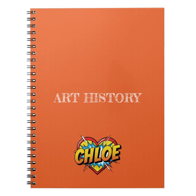 Cuaderno Chloe Naranja (Frente)