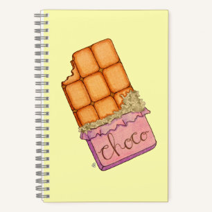 Cuaderno Choco, portátil de barra de chocolate Personalizad