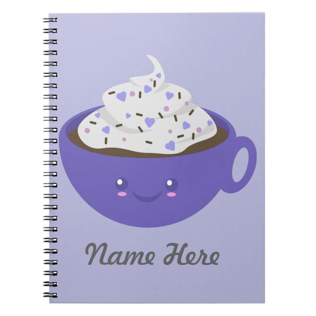 Cuaderno Chocolate caliente lindo (Frente)