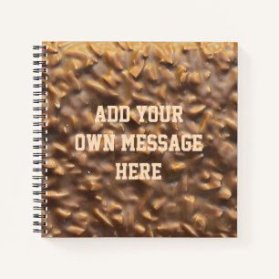 Cuaderno Chocolate Chunky personalizado texto personalizado