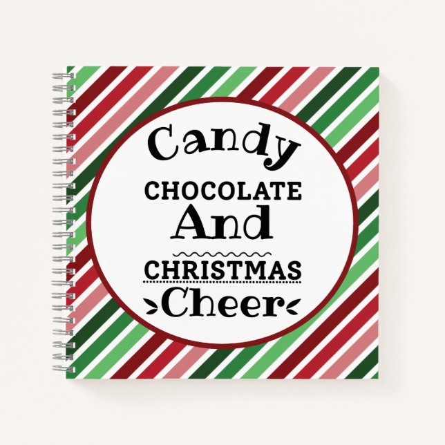 Cuaderno Chocolate con caramelos y Navidades vitorean diari (Anverso)