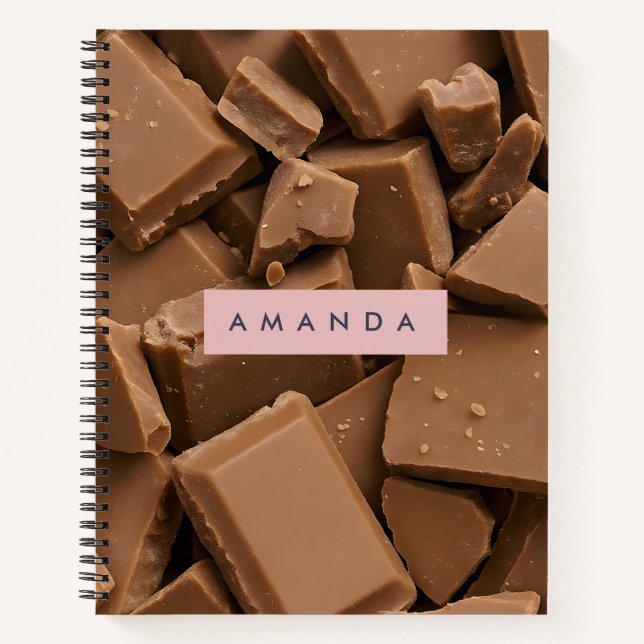Cuaderno Chocolate con Pedacitos de Chocolate con Leche Cre (Anverso)