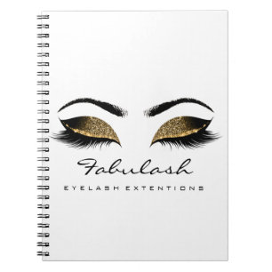 Cuaderno Chocolate del oro del artista de maquillaje del