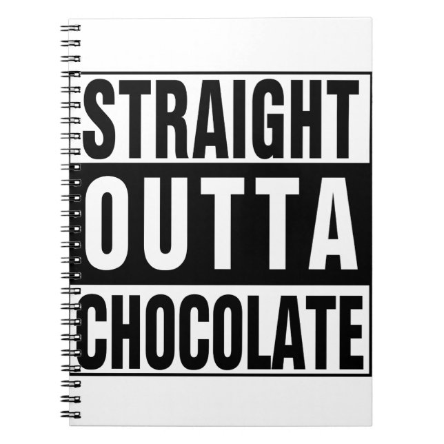Cuaderno Chocolate directo fuera (Frente)