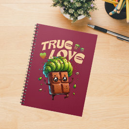 Cuaderno Chocolate kawaii pistachio divertido en el Día de 