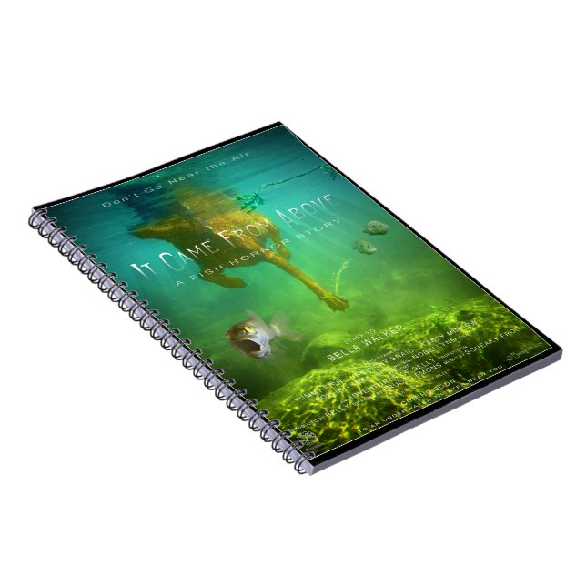 Cuaderno Chocolate Lab Pit Mix Dog Swimming Movie Poster (Lado Derecho)