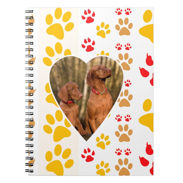 Cuaderno Chocolate Labrador Recuperador Corazón de Perro Pa (Frente)