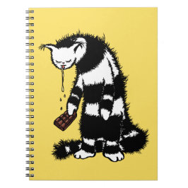 Cuaderno Chocolate Lover Gracioso Gato Raro