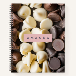 Cuaderno Chocolate Personalizado con Chispas Dulces