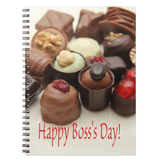 Cuaderno Chocolates felices del día de Boss (Frente)