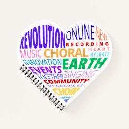 Cuaderno Choir of the Earth Word Cloud