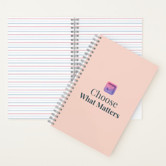 Cuaderno Choose What Matters Minimal Motivational Notebook (Interior)