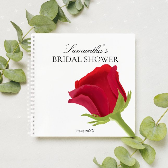 Cuaderno Chorro de Novia Rosa Roja Elegante (Subido por el creador)
