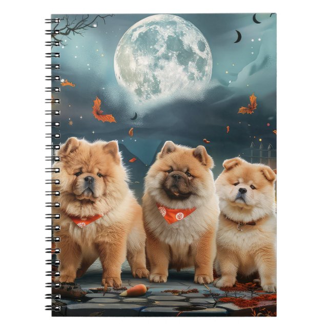 Cuaderno Chow Chow Halloween Spooky (Frente)