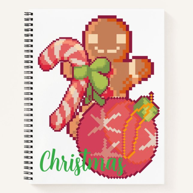 Cuaderno Chrisrmas memories pixelart, Pixel Art (Anverso)