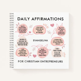 Cuaderno Christian Entrepreneurs Daily Affirmations Prayer