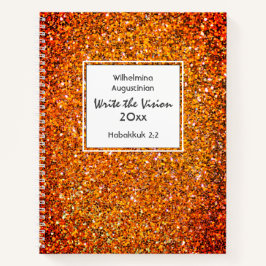 Cuaderno Christian ESCRIBE EL Personalizable DE VISIÓN ROJO