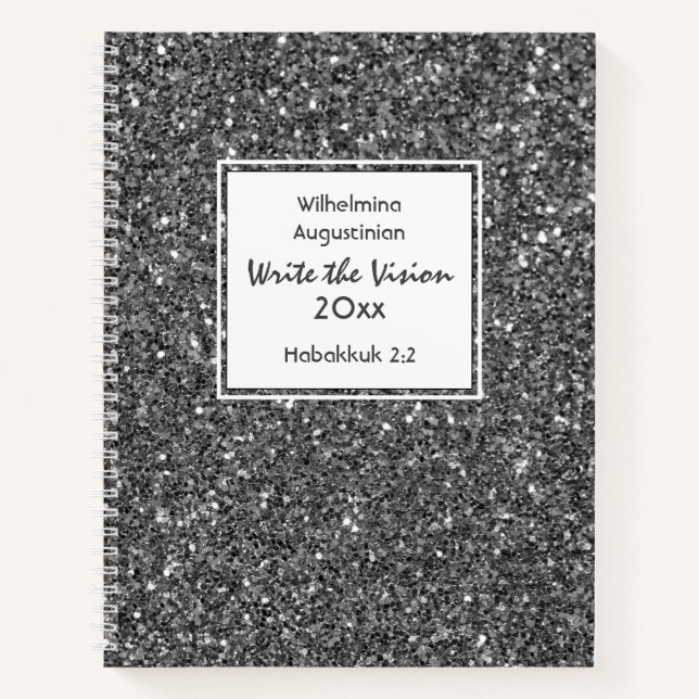 Cuaderno Christian ESCRIBE EL Personalizable VISION GRAY (Anverso)
