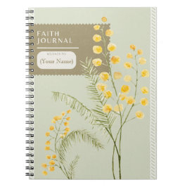 Cuaderno Christian Faith Journal y notas de sermón - Flores