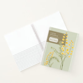 Cuaderno Christian Planner Faith Journal Flores Amarillas