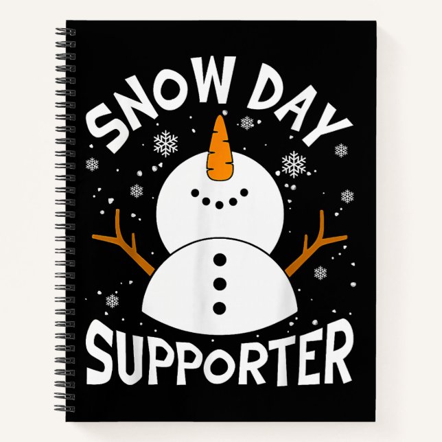Cuaderno Christm, profesora graciosa de Snowflake, partidar (Anverso)