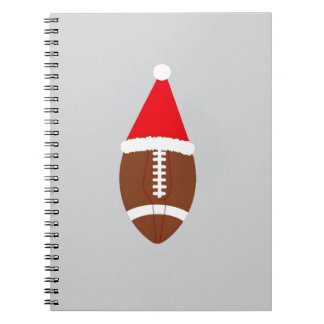 Cuaderno Christmas American Football Ball Santa Hat (4)