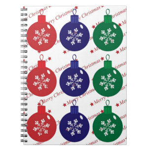 Cuaderno Christmas Baubles