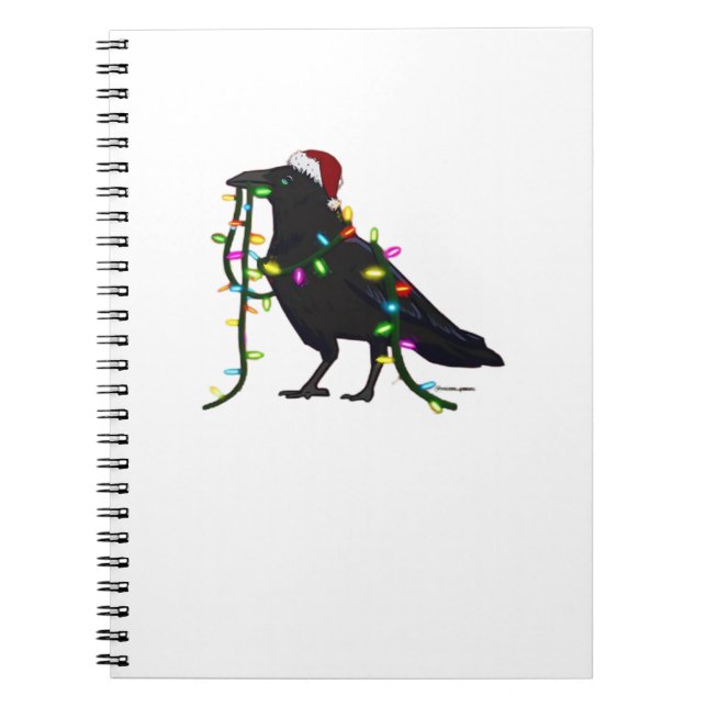 Cuaderno Christmas Crow Tis The Season (Frente)