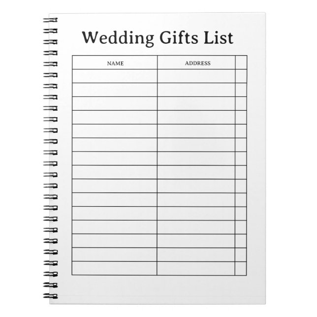 Cuaderno Christmas Gift List Notepad (Frente)