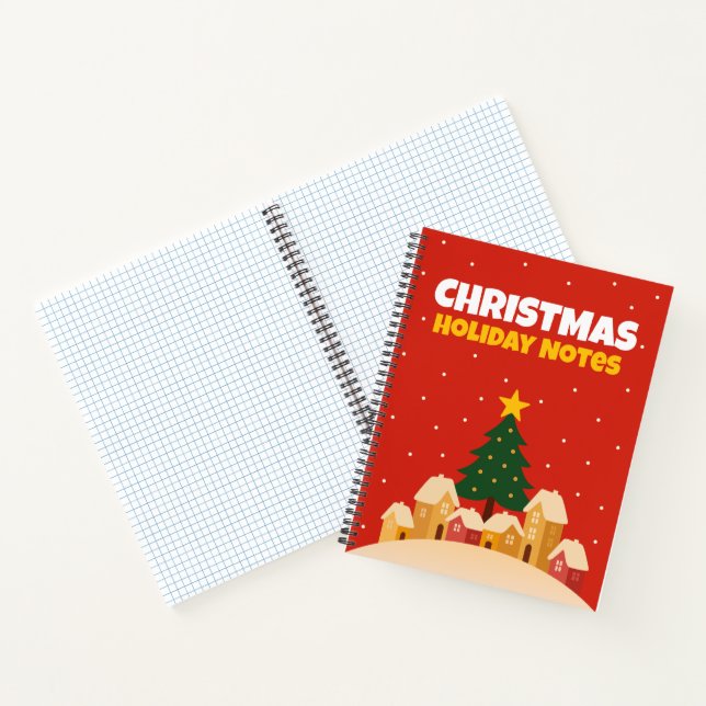 Cuaderno Christmas Holiday Traditions Notebook Graph Notes (Interior)