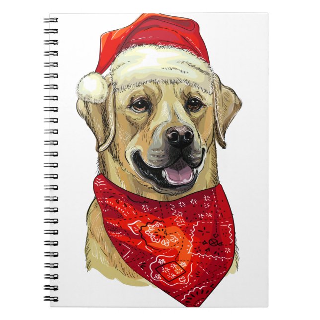 Cuaderno Christmas Labrador  dog (Frente)