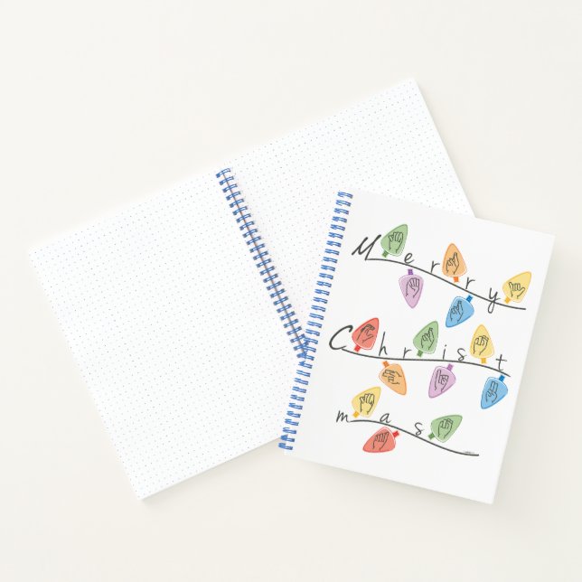 Cuaderno Christmas Lights in Sign Language (Interior)