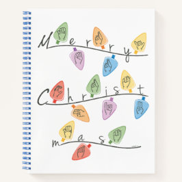 Cuaderno Christmas Lights in Sign Language
